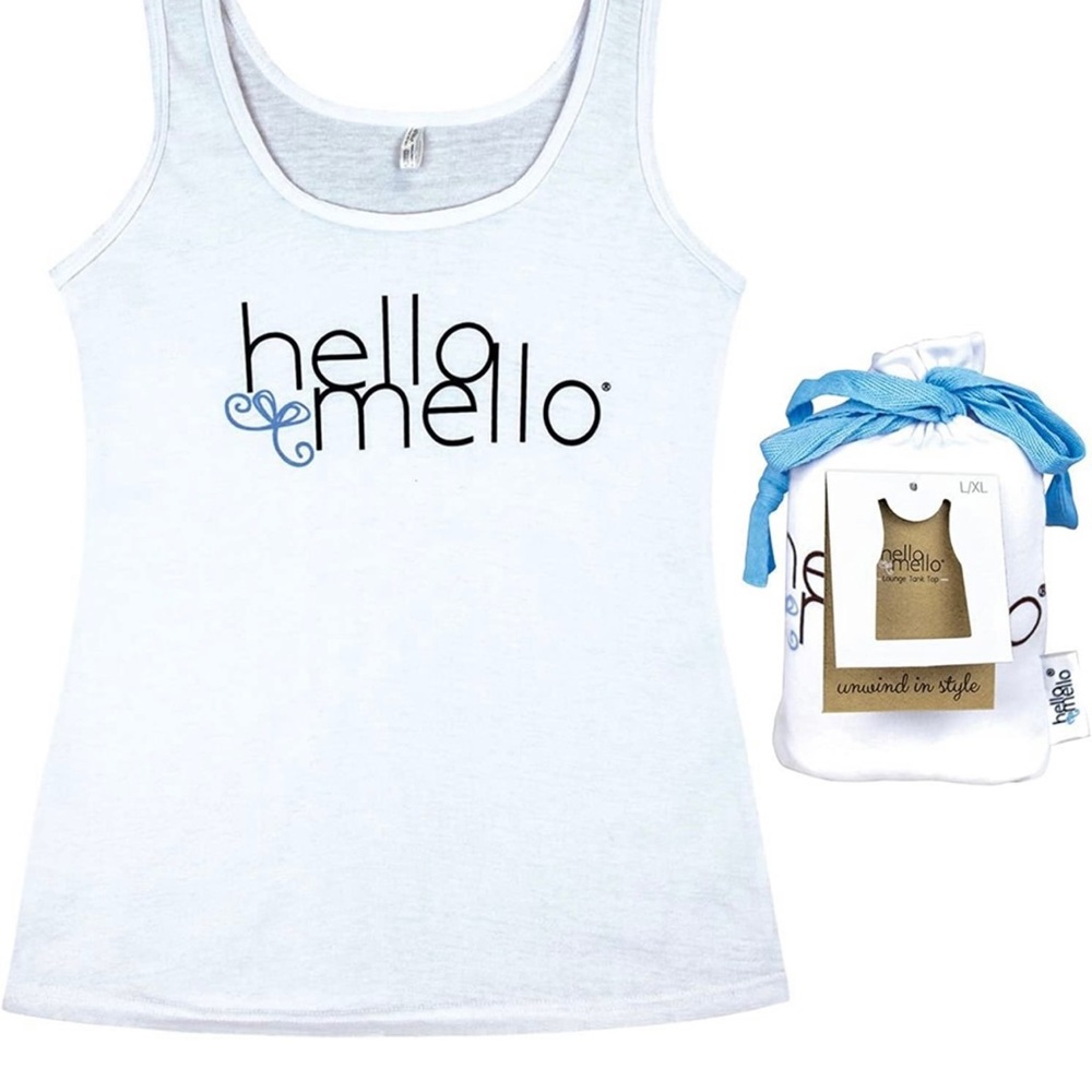 Brand New with Tags Hello Mello Lounge Tank Top White S/M